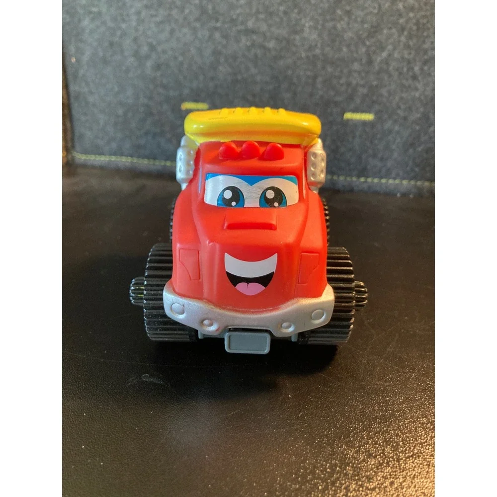 Hasbro Tonka Chuck & Friends Red Yellow Smiling Dump Truck Toddler Toy Works!